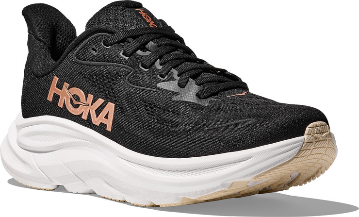 HOKA CLIFTON 10 - נעלי ספורט נשים הוקה קליפטון 10 בצבע שחור/רוז זהב