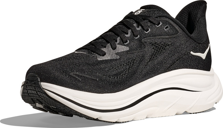 HOKA CLIFTON WIDE 10 - נעלי ספורט נשים הוקה קליפטון 10 רחבות בצבע שחור/לבן