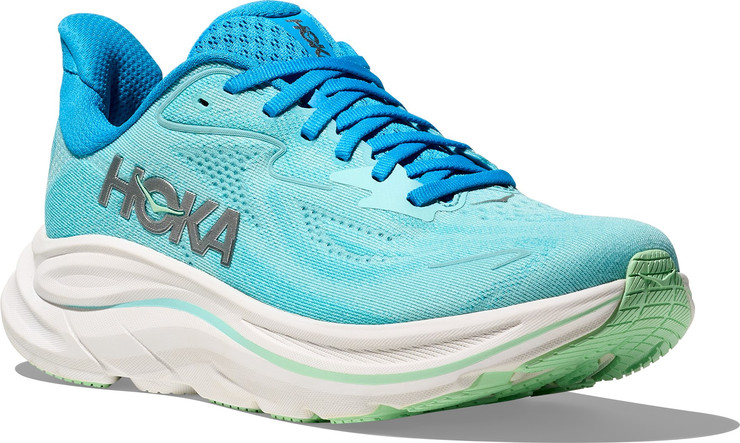 HOKA CLIFTON WIDE 10 - נעלי ספורט נשים הוקה קליפטון 10 רחבות בצבע כחול סקי/כחול סיאלו