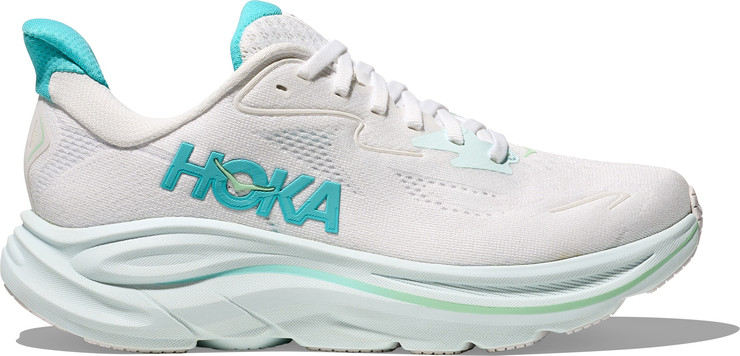 HOKA CLIFTON WIDE 10 - נעלי ספורט נשים הוקה קליפטון 10 רחבות בצבע לבן/כחול סיאלו