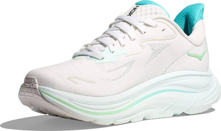 HOKA CLIFTON WIDE 10 - נעלי ספורט נשים הוקה קליפטון 10 רחבות בצבע לבן/כחול סיאלו