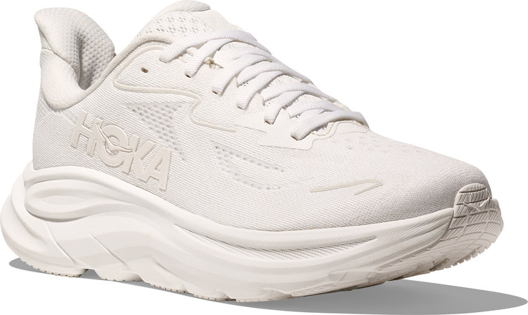 HOKA CLIFTON WIDE 10 - נעלי ספורט נשים הוקה קליפטון 10 רחבות בצבע לבן/לבן