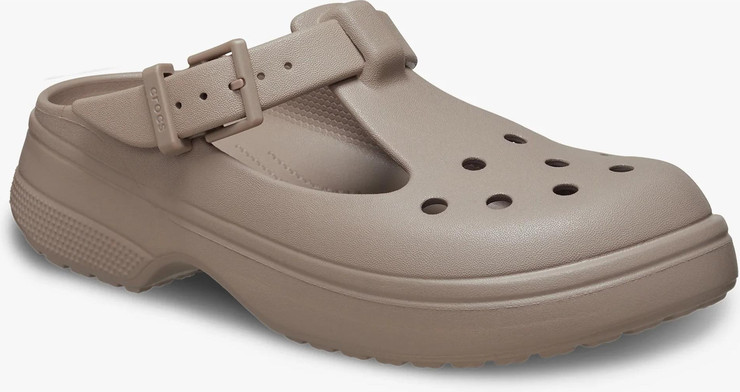 Crocs Classic Mary Jane Clog - כפכפי קרוקס לנשים מרי ג'ין בצבע טאופ