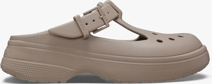 Crocs Classic Mary Jane Clog - כפכפי קרוקס לנשים מרי ג'ין בצבע טאופ