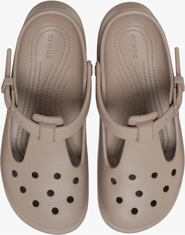 Crocs Classic Mary Jane Clog - כפכפי קרוקס לנשים מרי ג'ין בצבע טאופ