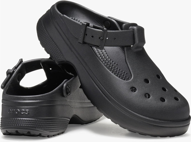 Crocs Classic Mary Jane Clog - כפכפי קרוקס לנשים מרי ג'ין בצבע שחור
