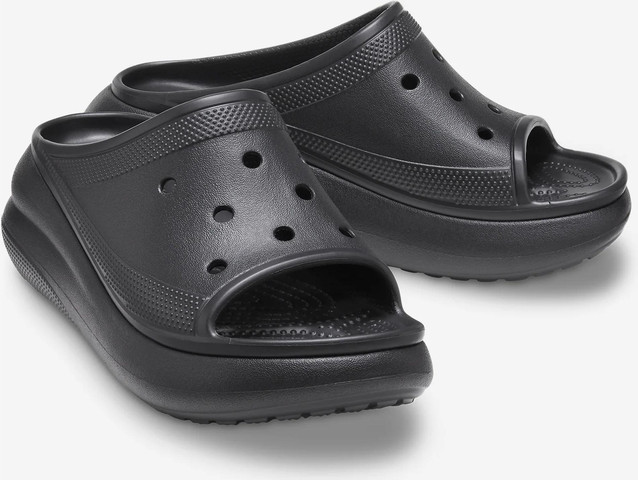 Crocs Crush Slide - כפכפי סלייד קרוקס קראש לנשים בצבע שחור
