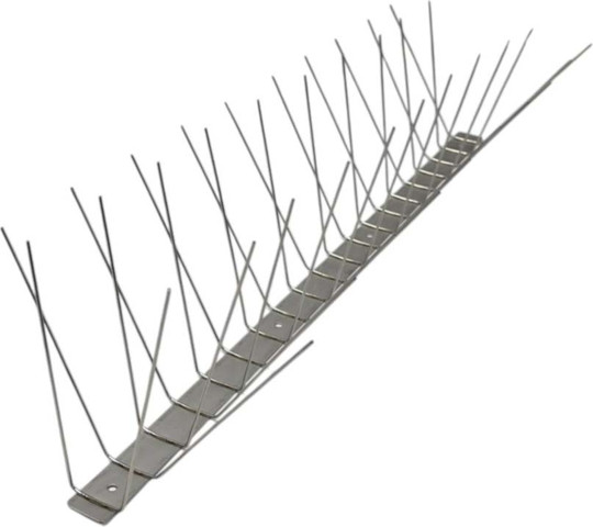 דוקרן W4-S להרחקת יונים נירוסטה מלא - בסיס נירוסטה וקוצים מנירוסטה - 10 יחידות