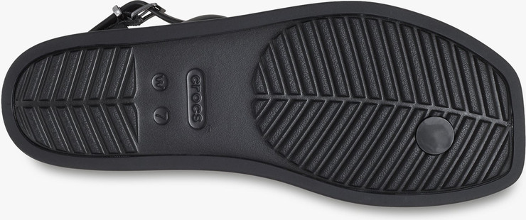 Miami Thong Sandal Crocs - סנדלי אצבע קרוקס לנשים בצבע שחור