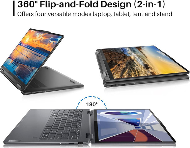 מחשב נייד עודפי מלאי Lenovo YOGA 14IRL8 2-IN-1 CONVERTIBLE Core™ i7-1355U 1TB SSD 16GB 14" 2.2K (2240×1400) TOUCHSCREEN