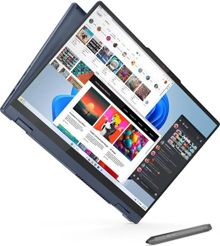 מחשב נייד עודפי מלאי Lenovo 5 16IRU9 2-IN-1 Core™ 7 150U 1TB SSD 16GB 16" (1920×1200) TOUCHSCREEN WIN11 LUNA GRAY