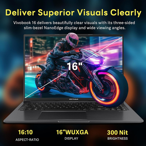 מחשב נייד Asus Vivobook F1605VA-WS74 Core™ i7-1355 512GB SSD 16GB 16" (1920x1200) WIN11