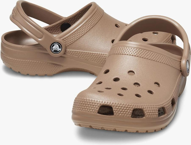 Crocs Classic - כפכפי קרוקס יוניסקס קלאסים בצבע חום לאטה