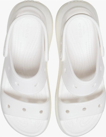 Crocs Classic Mega Crush Sandal - סנדל פלטפורמה קרוקס לנשים בצבע עצם