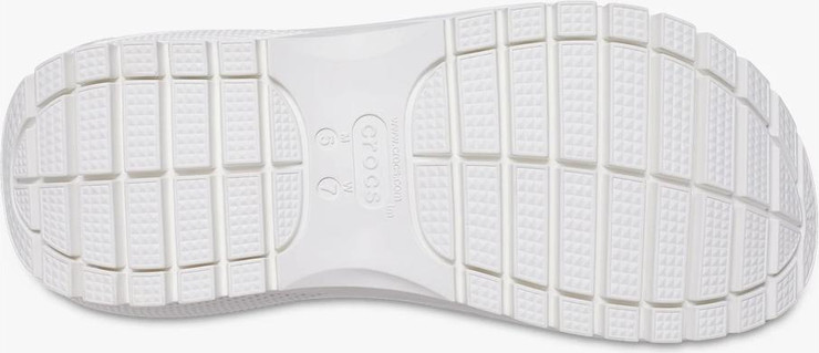 Crocs Classic Mega Crush Sandal - סנדל פלטפורמה קרוקס לנשים בצבע עצם