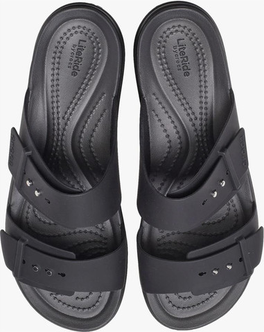 Crocs Brooklyn Sandal - כפכפי פלטפורמה ברוקלין לנשים בצבע שחור