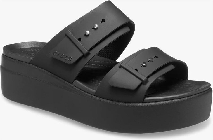 Crocs Brooklyn Sandal - כפכפי פלטפורמה ברוקלין לנשים בצבע שחור