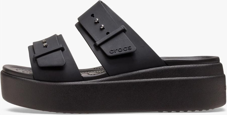 Crocs Brooklyn Sandal - כפכפי פלטפורמה ברוקלין לנשים בצבע שחור