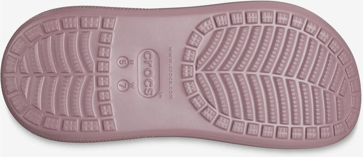 Crocs Classic Crush Clog - כפכפי פלטפורמה קרוקס קראש לנשים בצבע סגול כהה