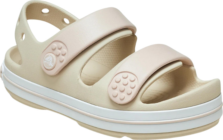 Crocs Crocband Cruiser Sandal T - סנדלי קרוקבנד לילדים בצבע אבן חול מידות קטנות