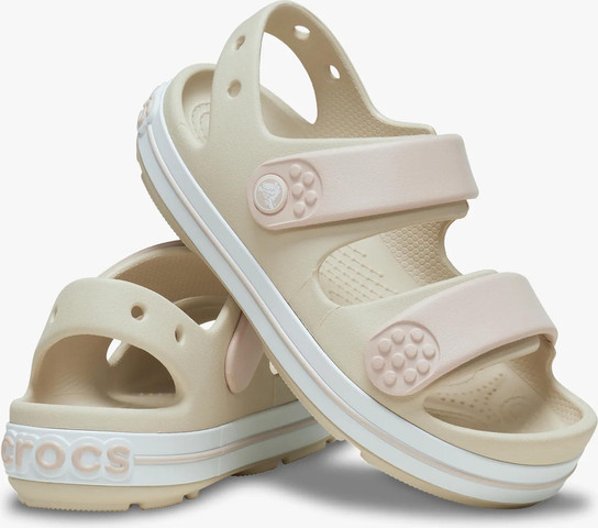 Crocs Crocband Cruiser Sandal T - סנדלי קרוקבנד לילדים בצבע אבן חול מידות קטנות