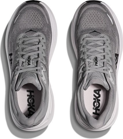 HOKA BONDI WIDE 9 - נעלי ספורט גברים בונדי 9 רחבות בצבע אפור