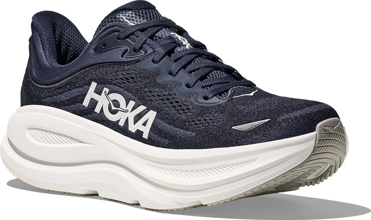 HOKA BONDI WIDE 9 - נעלי ספורט גברים בונדי 9 רחבות בצבע נייבי/לבן