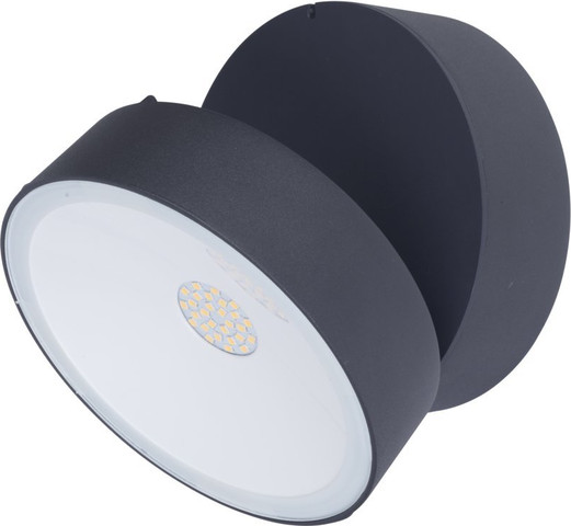 גוף תאורה צמוד קיר או תקרה אפור כהה TRUMPET LUTEC 16W IP54 אור חם
