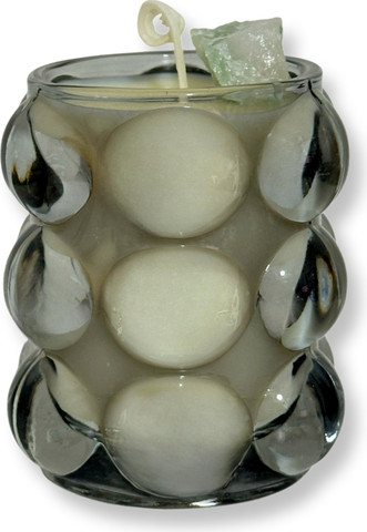 Pure Luck Bubble Candle | נר הצלחה יוקרתי מעוצב בקריסטל אוונטורין