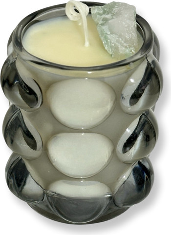 Pure Luck Bubble Candle | נר הצלחה יוקרתי מעוצב בקריסטל אוונטורין
