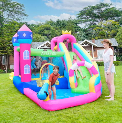 מתנפח מים גדול טירת הנסיכות הקסומה מבית Air My Fun