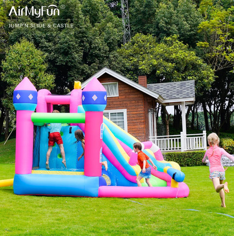מתנפח מים גדול טירת הנסיכות הקסומה מבית Air My Fun