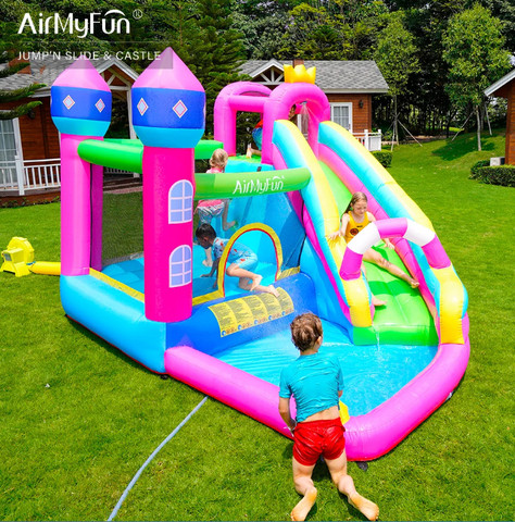 מתנפח מים גדול טירת הנסיכות הקסומה מבית Air My Fun