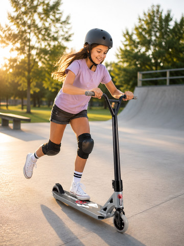 קורקינט פעלולים מקצועי X-RIDER בצבע לבן – דגם ABEC11W