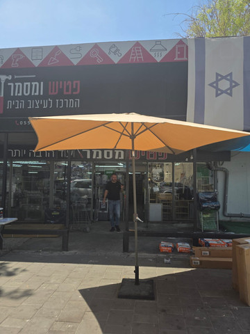 שמשייה מלבנית 2X3 מטר עם מנואלה ואורות סולאריים