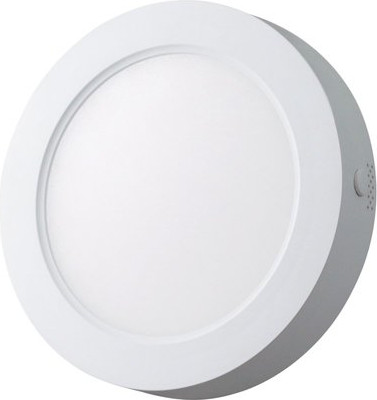 פאנל לד צמוד אינטגרלי עגול 6" 12W, אור ניטרלי
