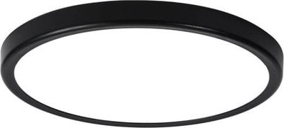 צמוד תקרה עגול דק שחור TIME 48W 60CM 3CCT- גוון אור משתנה בלחיצה NISKO
