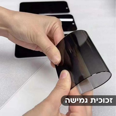 2 יחידות מגן מסך Privacy פרטיות iPhone 15 Pro Max זכוכית מלאה