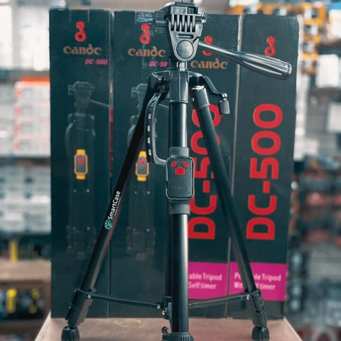 חצובה מקצועית תיק ושלט DC-500 גובה 140 ס”מ יכולת נשיאה של עד 3 ק”ג
