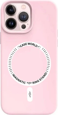 כיסוי magsafe מגע קטיפה Pink iPhone 14 Pro Max