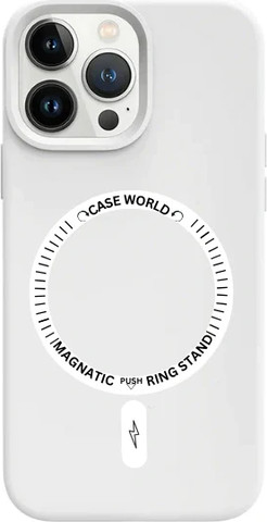 כיסוי לאייפון 14 magsafe מגע קטיפה White iPhone 14 Plus