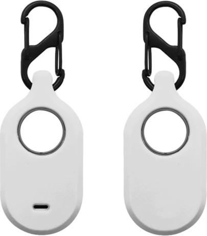 כיסוי סיליקון מחזיק מפתחות עבור סמארט טאג 2 Galaxy Smart Tag לבן