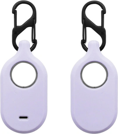 כיסוי סיליקון מחזיק מפתחות עבור סמארט טאג 2 Galaxy Smart Tag סגול