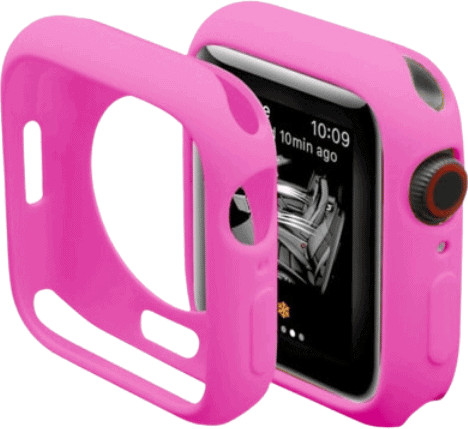 כיסוי סיליקון חלקי 45mm אפל ווטש Barbie pink