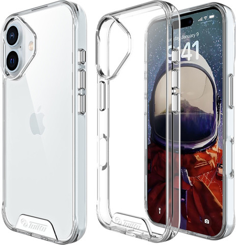 כיסוי לאייפון iPhone 16 שקוף קשיח Toiko CHIRON