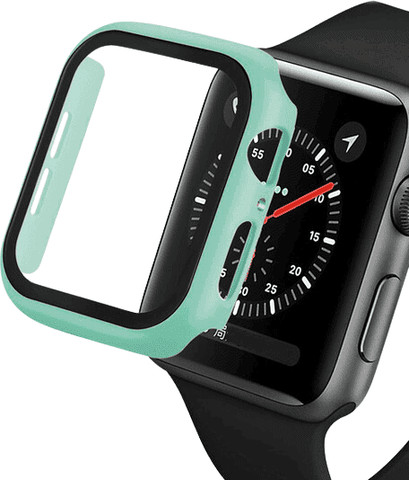 כיסוי זכוכית היקפי מלא 40mm לאפל ווטש Mint Green