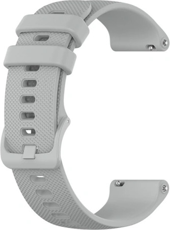 רצועת סיליקון אפור עם אבזם Quick Release 18mm