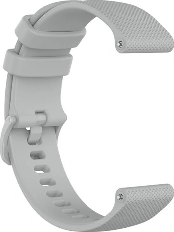 רצועת סיליקון אפור עם אבזם Quick Release 18mm