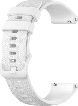 רצועת סיליקון לבן עם אבזם Quick Release 18mm