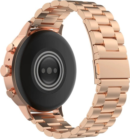 רצועת ברזל חוליות Three Bead Quick Release 18mm - Rose gold